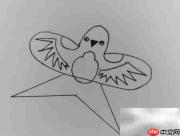 风筝飞翔绘画教程