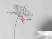 风筝飞翔绘画教程