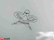 风筝飞翔绘画教程