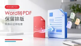 Word怎么转PDF？保留排版与检查方法