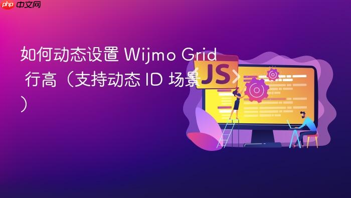 如何动态设置 Wijmo Grid 行高(支持动态 ID 场景)