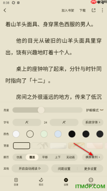 番茄免费小说手机版设置横屏双列显示的方法