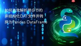如何高效解析带分节的非结构化DAT文件并转换为Pandas DataFrame
