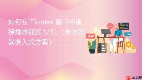 如何在 Tkinter 窗口中直接播放视频 URL（非浏览器嵌入式方案）
