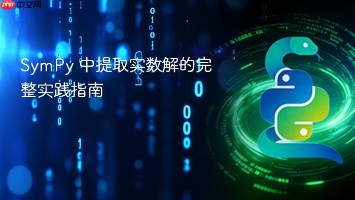 SymPy 中提取实数解的完整实践指南