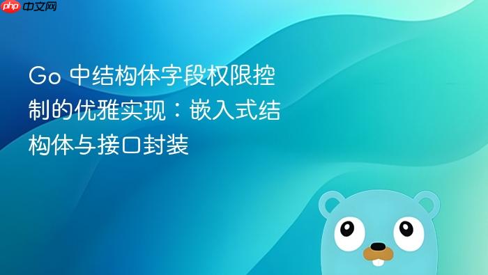 Go 中结构体字段权限控制的优雅实现:嵌入式结构体与接口封装