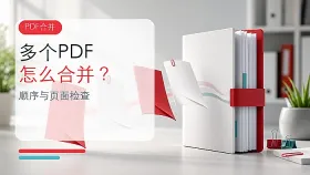 PDF合并怎么按顺序排页码？多个PDF合并后如何检查页面？