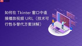 如何在 Tkinter 窗口中直接播放视频 URL（技术可行性与替代方案详解）
