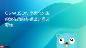 Go 中 JSON 序列化失败的潜在风险与错误处理必要性