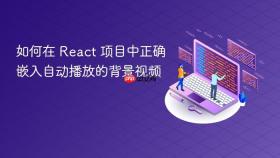 如何在 React 项目中正确嵌入自动播放的背景视频
