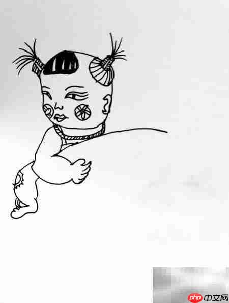 端午福娃简笔画教程