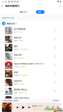 酷狗音乐手机版设置查看我的听歌排行榜的方法