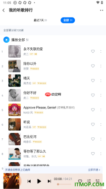 酷狗音乐手机版设置查看我的听歌排行榜的方法
