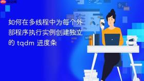 如何在多线程中为每个外部程序执行实例创建独立的 tqdm 进度条