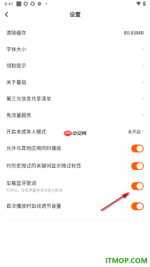 番茄畅听手机版设置启用车载蓝牙歌词的方法