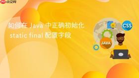 如何在 Java 中正确初始化 static final 配置字段
