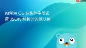 如何为 Go 结构体字段设置 JSON 解析时的默认值