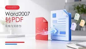 Word 2007怎么转PDF？在线转换与另存为方法