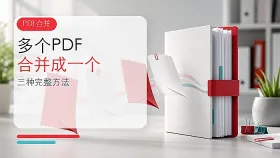 多个PDF文件怎么合并成一个？PDF文档如何在线合并？