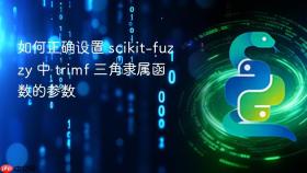 如何正确设置 scikit-fuzzy 中 trimf 三角隶属函数的参数
