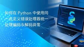 如何在 Python 中使用同一自定义错误处理器统一处理编码与解码异常
