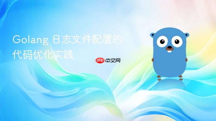 Golang 日志文件配置的代码优化实践