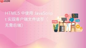 HTML5 中使用 JavaScript 实现客户端文件读写(无需后端)