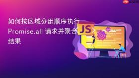 如何按区域分组顺序执行 Promise.all 请求并聚合结果