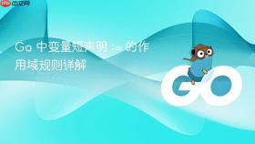 Go 中变量短声明 := 的作用域规则详解
