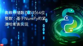 高效存储数百万对64位整数：基于NumPy的紧凑哈希表实现