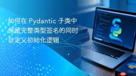 如何在 Pydantic 子类中保留完整类型签名的同时自定义初始化逻辑
