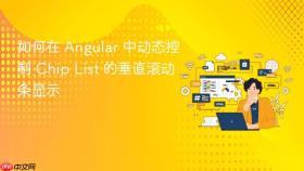 如何在 Angular 中动态控制 Chip List 的垂直滚动条显示
