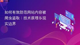 如何有效防范网站内容被爬虫盗取:技术原理与现实边界