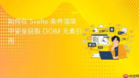 如何在 Svelte 条件渲染中安全获取 DOM 元素引用