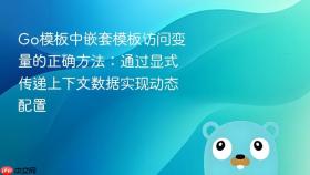 Go模板中嵌套模板访问变量的正确方法:通过显式传递上下文数据实现动态配置