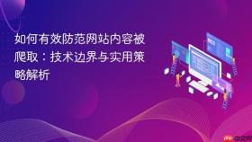 如何有效防范网站内容被爬取：技术边界与实用策略解析