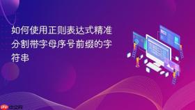 如何使用正则表达式精准分割带字母序号前缀的字符串