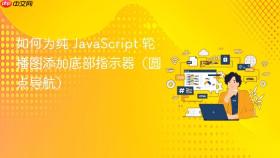 如何为纯 JavaScript 轮播图添加底部指示器(圆点导航)