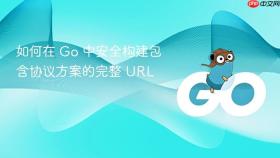 如何在 Go 中安全构建包含协议方案的完整 URL
