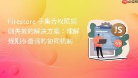 Firestore 子集合权限规则失效的解决方案：理解规则与查询的协同机制
