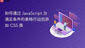 如何通过 JavaScript 为满足条件的表格行动态添加 CSS 类