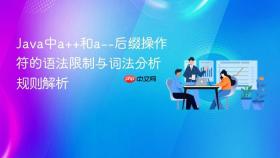 Java中a++和a--后缀操作符的语法限制与词法分析规则解析
