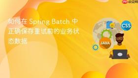 如何在 Spring Batch 中正确保存重试前的业务状态数据