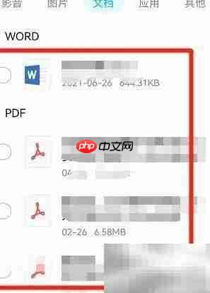 手机QQ文件助手查看方法