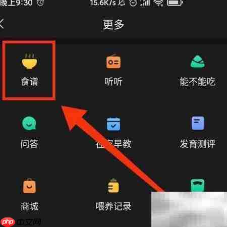 亲宝宝如何查看营养食谱