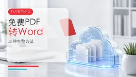 PDF免费转Word怎么操作？PDF文档如何免费转Word？
