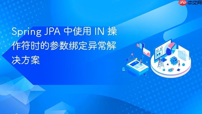 Spring JPA 中使用 IN 操作符时的参数绑定异常解决方案