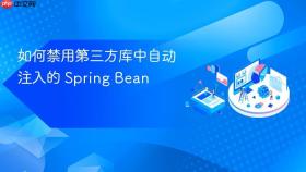 如何禁用第三方库中自动注入的 Spring Bean
