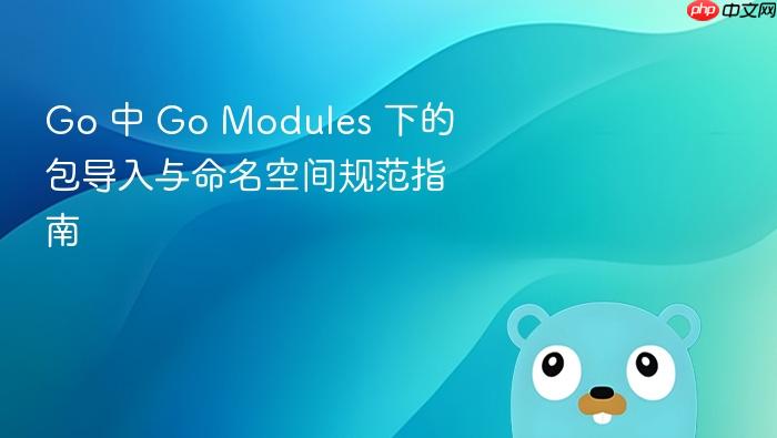Go 中 Go Modules 下的包导入与命名空间规范指南