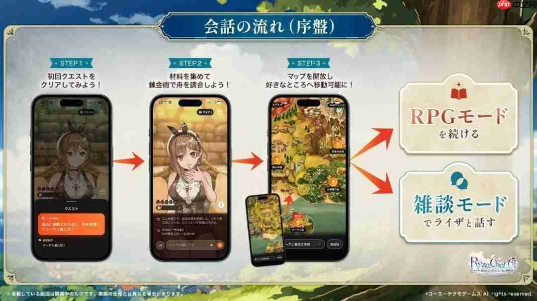 《莱莎的炼金工房》推出AI聊天RPG 莱莎邀你一起亲密冒险